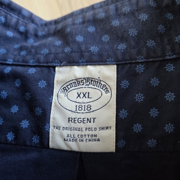 Brooks Brothers Blue Nautical Pattern Casual Shirt - Picture 10 of 10